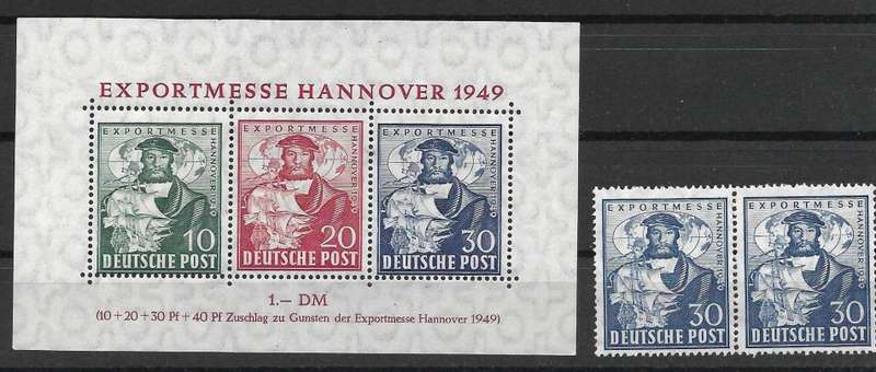 ALLIED OCCUPATION  MINI SHEET - SUPERB MNH - RARE                                               £140