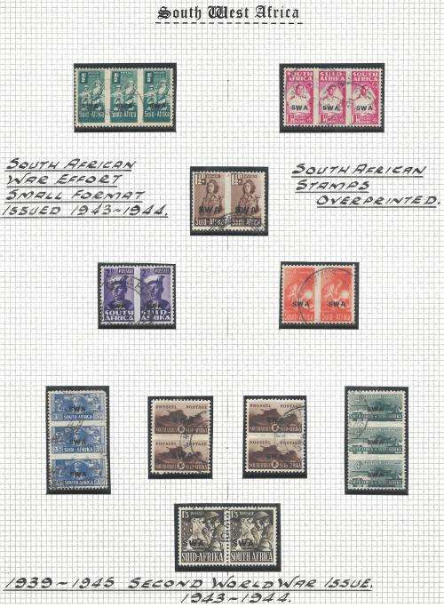 SOUTH WEST AFRICA- EXHIBITION MATERIAL IN RING BINDER