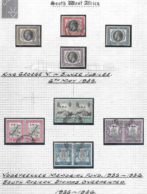 SOUTH WEST AFRICA- EXHIBITION MATERIAL IN RING BINDER