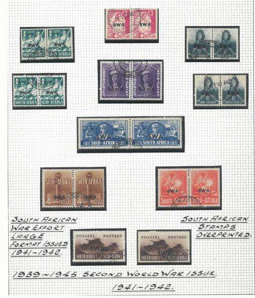 SOUTH WEST AFRICA- EXHIBITION MATERIAL IN RING BINDER
