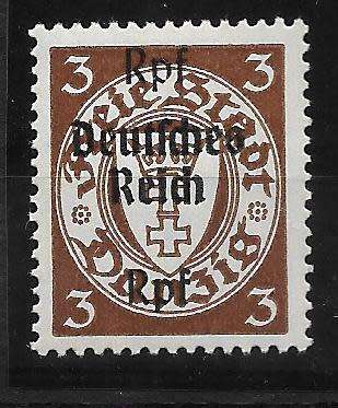 Deutsches Reich (Germany) 1939 Danzig with overprint, Mi 716-729, MH