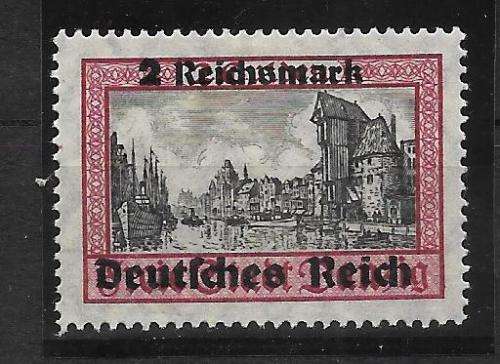 Deutsches Reich (Germany) 1939 Danzig with overprint, Mi 716-729, MH