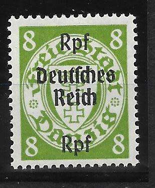 Deutsches Reich (Germany) 1939 Danzig with overprint, Mi 716-729, MH