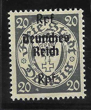 Deutsches Reich (Germany) 1939 Danzig with overprint, Mi 716-729, MH