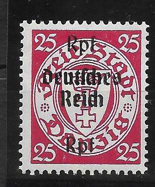 Deutsches Reich (Germany) 1939 Danzig with overprint, Mi 716-729, MH