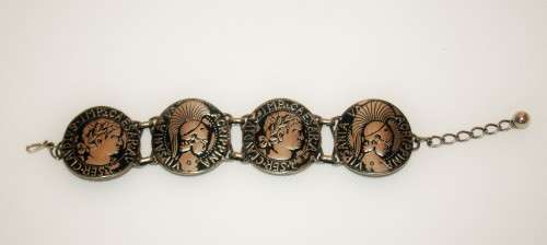 VINTAGE SILVER STATEMENT BRACELET ! LOOK !!! STUNNER !!!
