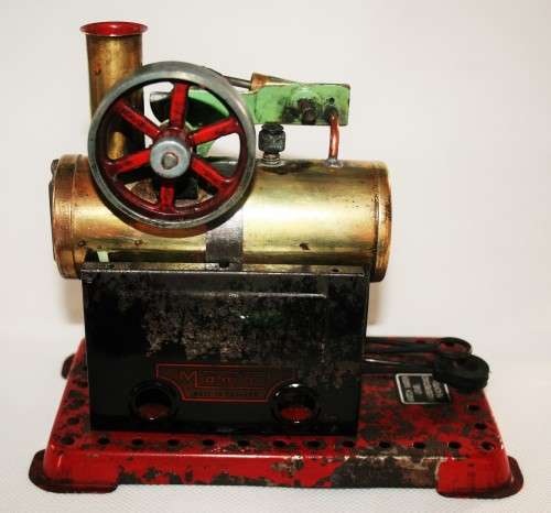1960 VINTAGE METAL STEAM ENGINE TOY ( MAMOD MADE IN ENGLAND ) IT EVEN WORKS!!!!!!!!!!!!!!