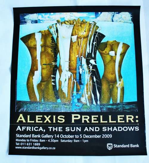 *ALEXIS PRELLER* ! WOW ! LARGE ALEXIS PRELLER 2009 EXHIBITION POSTER ! LOOK!!!