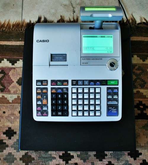 *CASIO SE-S400* CASIO SE-S400 ELECTRONIC CASH REGISTER WITH LARGE LCD ! MARKED VALUE R5000.00