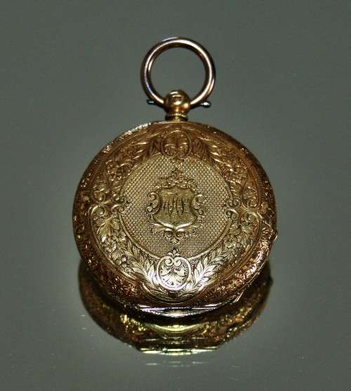 *POCKET WATCH*GENUINE 18CT GOLD CIRCA LATE 1800'S HUNTERS POCKET WATCH