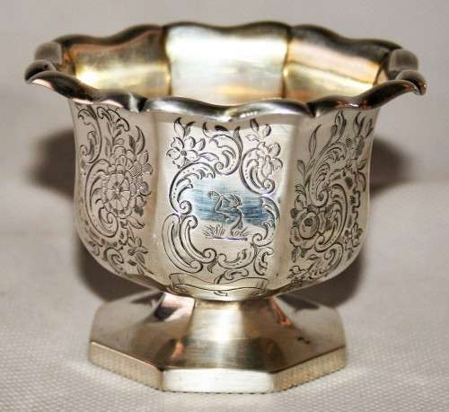 *HALLMARK*RARE CHARLES REILY & GEORGE STORER LONDON CIRCA 1848 HALLMARK SILVER SMALL BOWL HIGH VALUE