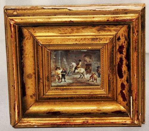 *PAINTING* ANTIQUE VICTORIAN PAINTING FRAMED IN ORNATE FRAME