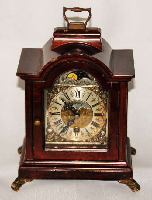 *MOON-PHASE*SCARCE DUTCH WARMINK MOONPHASE BRACKET CLOCK - VALUE R7500