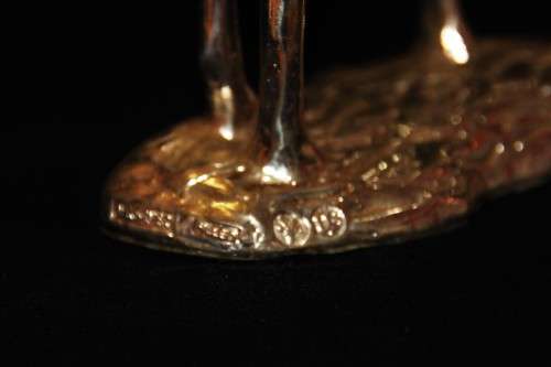 *AFRISILVER*WOW!!STERLING SILVER WAX FILLED AFRISILVER GIRAFFE FIGURINE - VALUE R2750.00