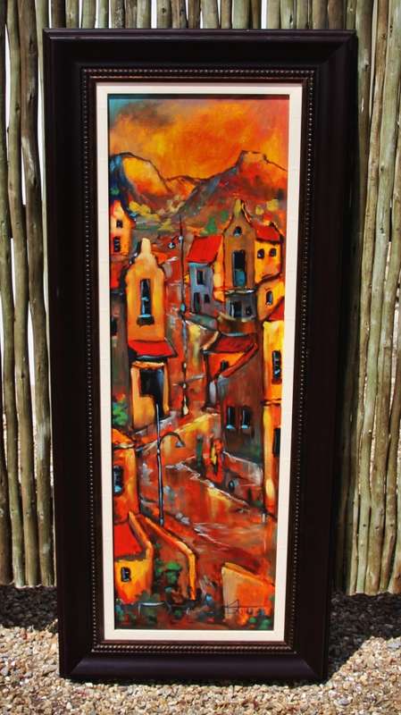 *SKINNER*HUUUUGGEEEEE FRAMED FREDDIE SKINNER ORIGINAL PAINTING - VALUE R12500.00