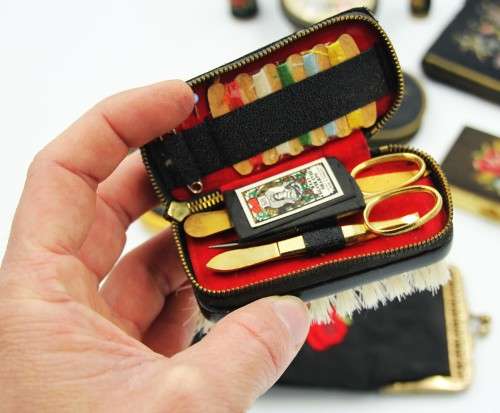 *PETITE POINT*VINTAGE COLLECTION OF PETITE POINT EMBROIDERY ITEMS ! ONE BID FOR ALL !!!