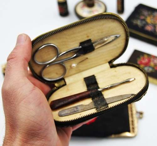 *PETITE POINT*VINTAGE COLLECTION OF PETITE POINT EMBROIDERY ITEMS ! ONE BID FOR ALL !!!