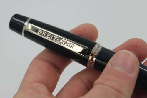 *BREITLING*WOW!RARE BREITLING BALLPOINT PEN IN LEATHER CASE - VALUE R3950