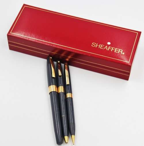*SHEAFFER*IMPERIAL IV TOUCHDOWN FOUNTAIN PEN WITH 14K GOLD NIB , COMES WITH TWO MORE !