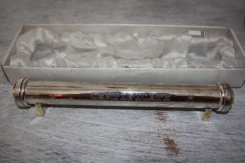 Plated Silver Marriage Certificate Holder