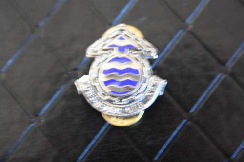 SADF Ordinance Corps Collar Badge (gilded)