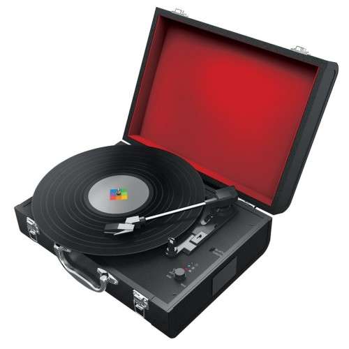 Polaroid Portable Turntable with Bluetooth Music Player