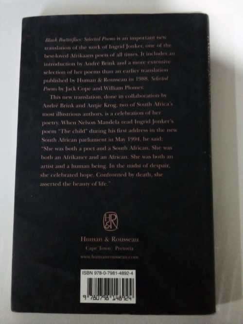 Black Butterflies by Ingrid Jonker