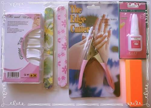 White nail tip starter kit
