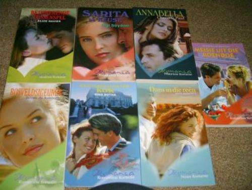 Afrikaanse Romanza boeke x 7