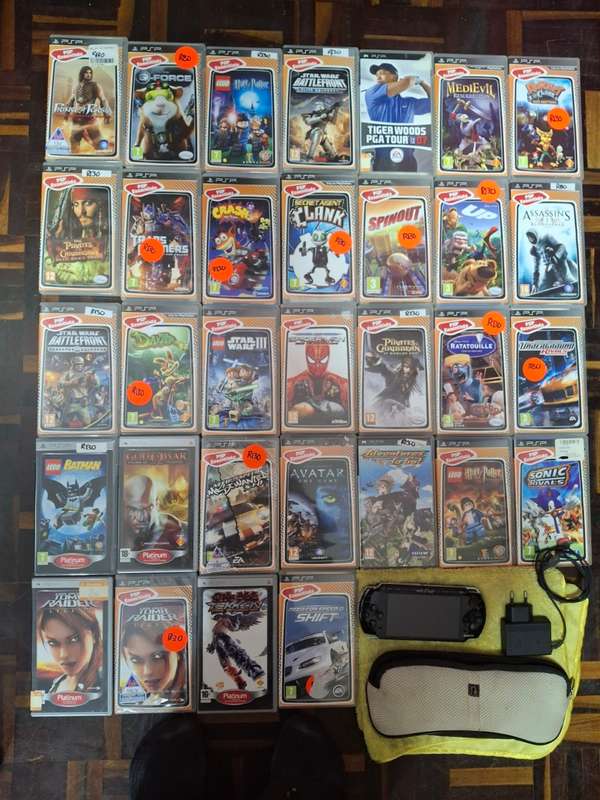 PSP WITH MANY GAMES