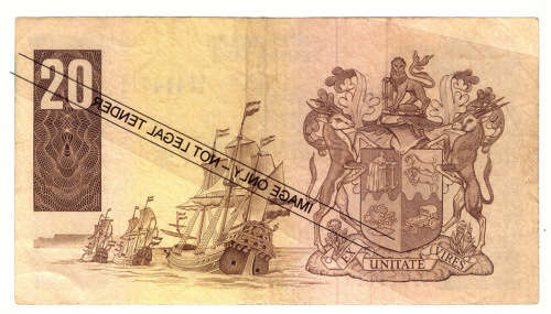 GERHARD de KOCK 2nd ISSUE R20 SOUTH AFRICAN BANK NOTE