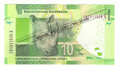 GILL MARCUS TEN RAND SOUTH AFRICAN BANK NOTES 3rd ISSUE CONSECUTIVE SERIAL NUMBERS - UNCIRCULATED