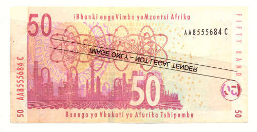 T T MBOWENI R50 RAND SOUTH AFRICAN BANK NOTE 2nd ISSUE DOUBLE AA