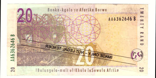 T T MBOWENI R20 RAND SOUTH AFRICAN BANK NOTE 2nd ISSUE DOUBLE AA