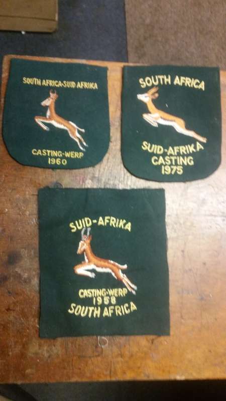 3 Springbok jacket / blaser cloth pocket badges