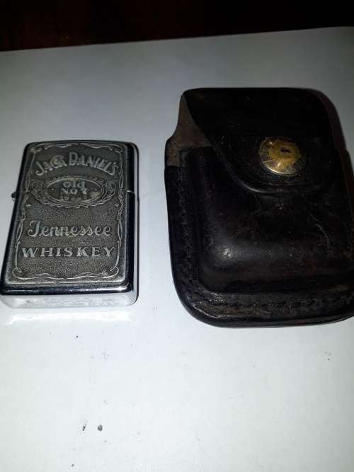 Jack  Daniels Zippo Lighter with leather pouch
