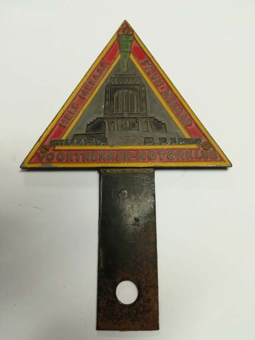 VOORTREKKER-MOTORKLUB Metal Badge