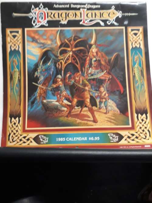 1985 Dragon Lance Calandar