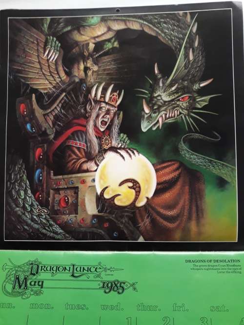 1985 Dragon Lance Calandar
