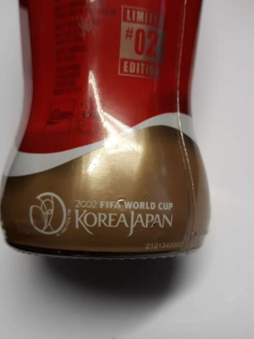 FIFA world Cup 2002 Coca Cola 330ml  bottle full.