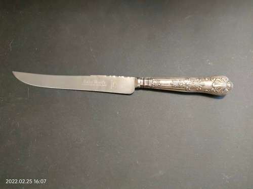 Sterling Silver Handle on Cake knife. Blade is  stainless steel.