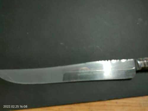 Sterling Silver Handle on Cake knife. Blade is  stainless steel.