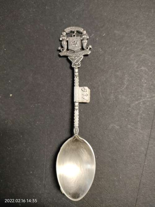 Vintage hallmarked silver spoon.