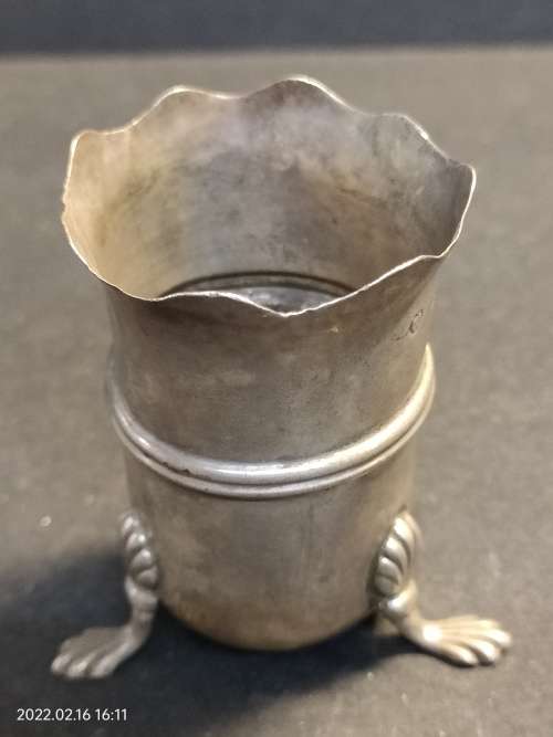 vintage sterling silver toothpick holder