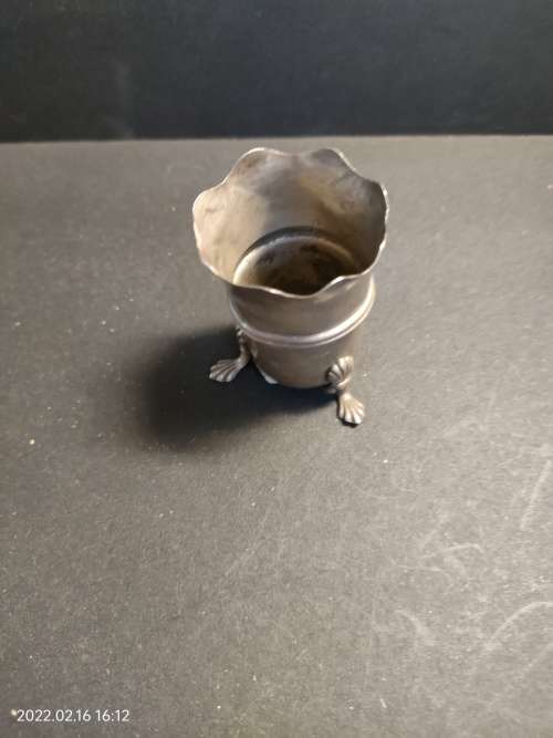 vintage sterling silver toothpick holder