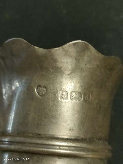 vintage sterling silver toothpick holder