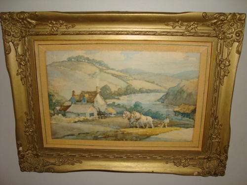 BEAUTIFUL ORNATE FRAME..WATERCOLOUR??