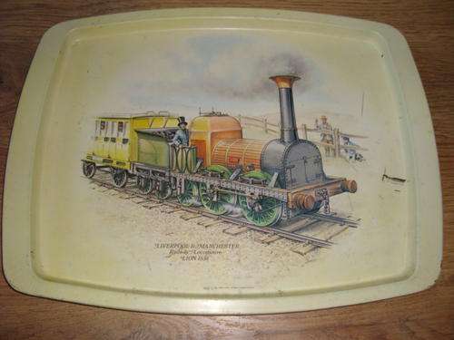 LIVERPOOL & MANCHESTER RAILWAY LOCOMOTIVE LION 1838 TRAY
