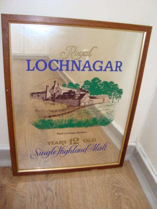 ROYAL LOCHNAGAR SCOTCH WHISKY BAR MIRROR