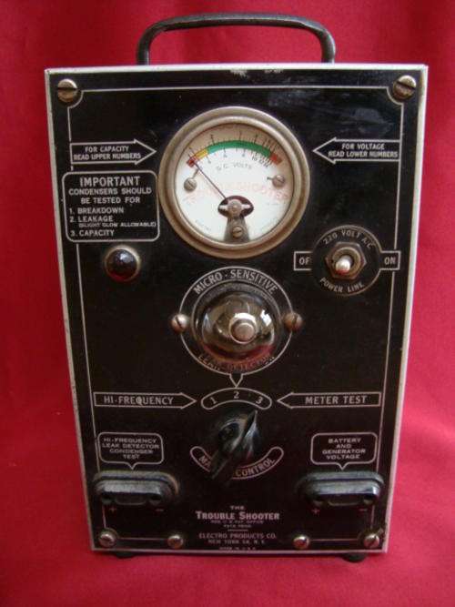 "THE TROUBLE SHOOTER" VINTAGE IGNITION TESTER..(Made in New York)